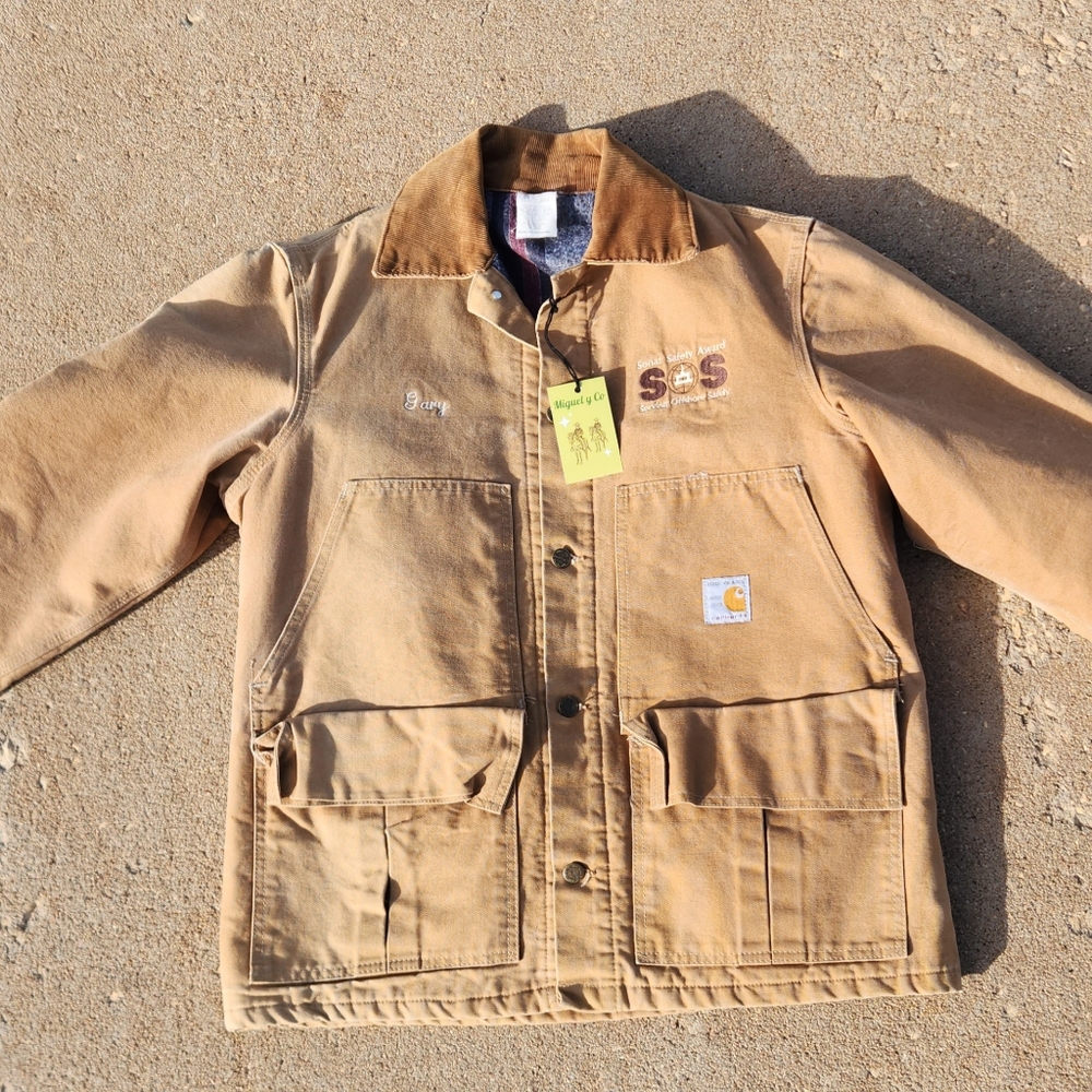 Vintage Carhartt Blanket Lined 100 Yr Anniversary Hunting Jacket Large 1988